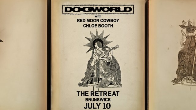 Image of music artist Dogworld w/ Red Moon Cowboy + Chloe Booth.